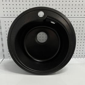 Мойка SANTREK AQUA Verto SAV618 чаша + крыло 618*477 мм (черный) (+сифон)