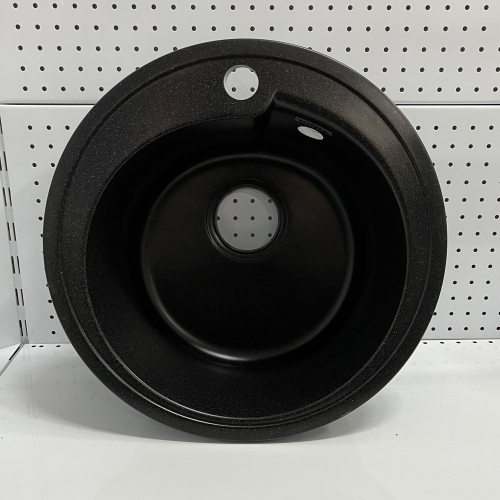 Мойка SANTREK AQUA Verto SAV618 чаша + крыло 618*477 мм (черный) (+сифон)