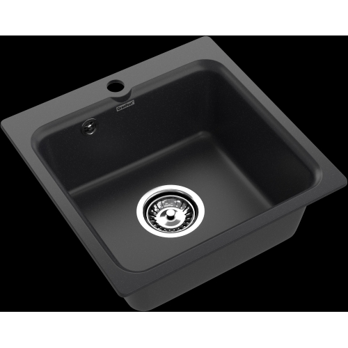 Мойка SANTREK AQUA Verto SAV43 1 чаша 430*430 мм (черный) (+сифон)