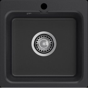 Мойка SANTREK AQUA Verto SAV43 1 чаша 430*430 мм (черный) (+сифон)