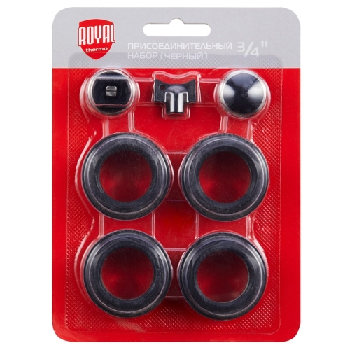 Набор присоединительный Royal Thermo 3/4'' ЧЕРНЫЙ Набор присоединительный Royal Thermo 3/4'' ЧЕРНЫЙ
