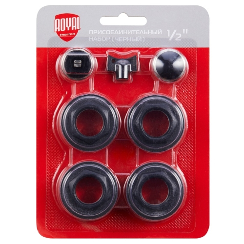Набор присоединительный Royal Thermo 1/2'' ЧЕРНЫЙ Набор присоединительный Royal Thermo 1/2'' ЧЕРНЫЙ