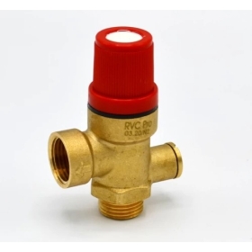 Клапан предохранительный 1/2" вн-нар 3 Bar RVC Pro с выходом под манометр