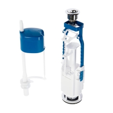 Арматура для бачка "УКЛАД", нижняя, двухкнопочная, хром