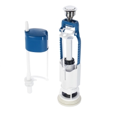 Арматура для бачка "УКЛАД", нижняя, кнопка хром