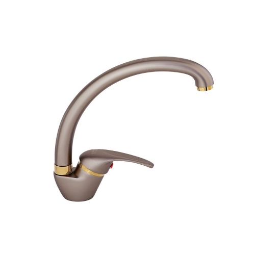 Смеситель ОПТИМА кухня (13647) 40 мм, ручка боковая, ШОКОЛАДНЫЙ САТИН