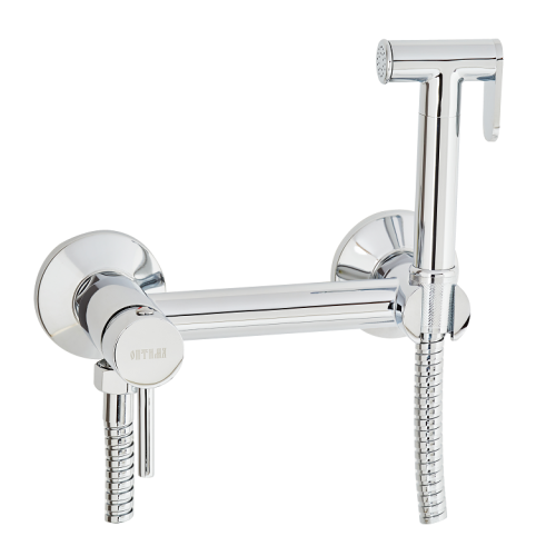 Смеситель ОПТИМА биде (14843) 25мм, пристенный с гигиеническим душем