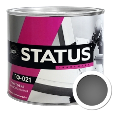 Грунт STATUS ГФ-021 серый 0,8 кг