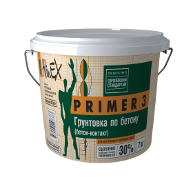 Грунтовка бетон-контакт Alinex PRIMER-3, 7кг