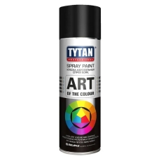 Краска аэрозольная TYTAN, черная глянцевая