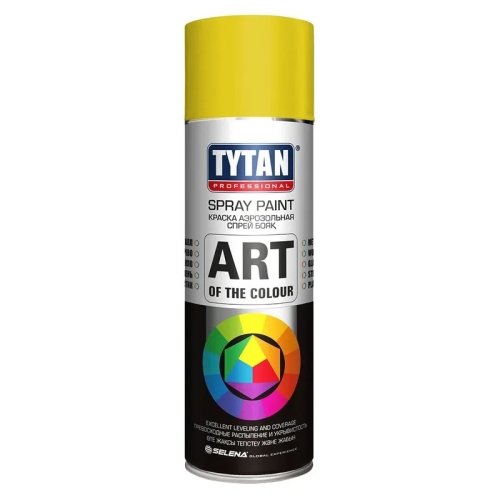 Краска аэрозольная TYTAN, жёлтая Краска аэрозольная TYTAN, жёлтая