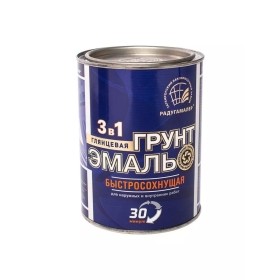 Грунт-эмаль быстросохнущая БЕЛАЯ 0,9 кг