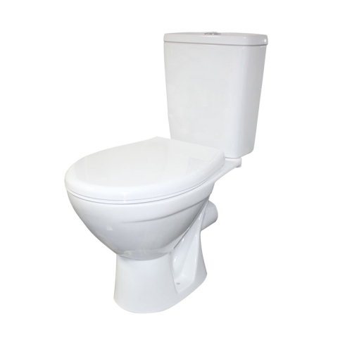 Унитаз-компакт ROSA СОЛО прямой выпук, сиденье, арматура