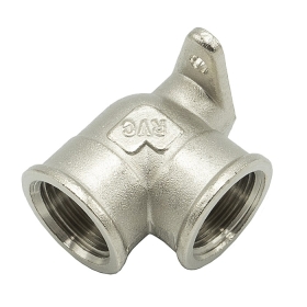 Угол RVC 1/2"вн x 1/2"вн с креплением